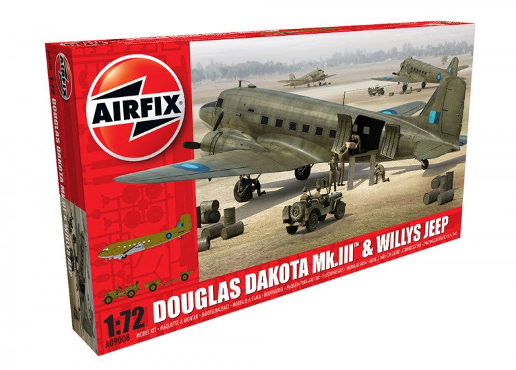 Douglas Dakota MkIII with Willys Jeep 1:72